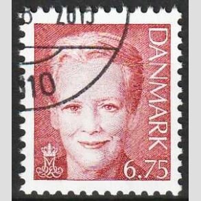 FRIMRKER DANMARK | 2000 - AFA 1249 - Dronning Margrethe II - 6,75 brunrd - Flot hjrnestemplet