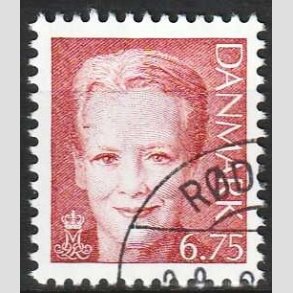 FRIMRKER DANMARK | 2000 - AFA 1249 - Dronning Margrethe II - 6,75 brunrd - Flot hjrnestemplet