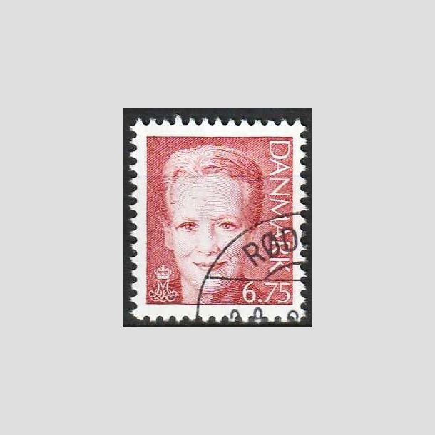 FRIMRKER DANMARK | 2000 - AFA 1249 - Dronning Margrethe II - 6,75 brunrd - Flot hjrnestemplet