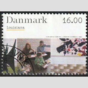 FRIM�RKER DANMARK | 2008 - AFA 1542 - Kunstmuseet Louisiana - 16,00 Kr. - Flot hj�rnestemplet
