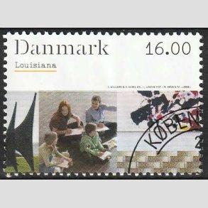 FRIM�RKER DANMARK | 2008 - AFA 1542 - Kunstmuseet Louisiana - 16,00 Kr. - Flot hj�rnestemplet