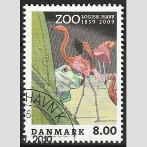 FRIM�RKER DANMARK | 2009 - AFA 1580 - Zoologisk Have - 8,00 Kr. flerfarvet - Flot hj�rnestemplet