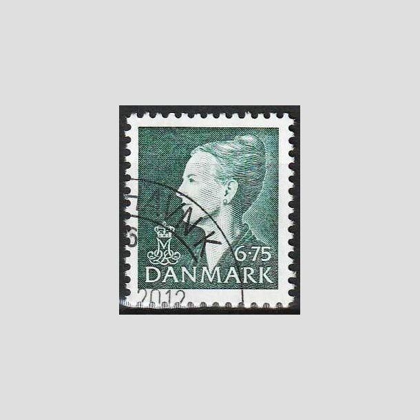 FRIMRKER DANMARK | 1999 - AFA 1203 - Dronning Margrethe II - 6,75 Kr. grn - Flot hjrnestemplet