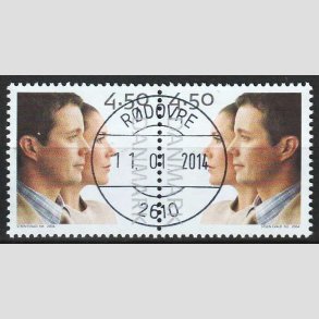 FRIM�RKER DANMARK | 2004 - AFA 1388-89 - Kongeligt bryllup - 4,50 Kr. - Pragt Stemplet