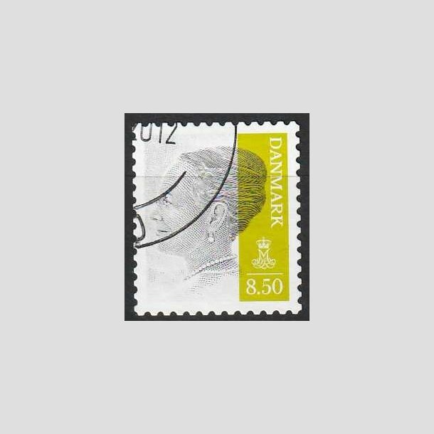 FRIMRKER DANMARK | 2010 - AFA 1608E - Dronning Margrethe II - 8,50 Kr. - Flot hjrnestemplet