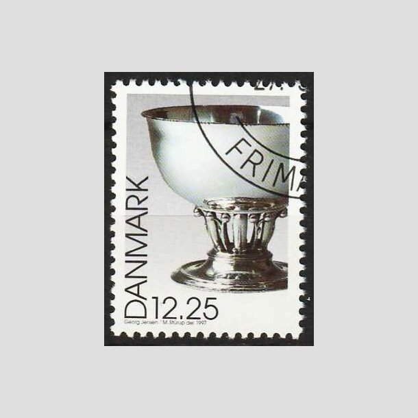 FRIMRKER DANMARK | 1997 - AFA 1163 - Dansk design - 12,25 Kr. slvskl - Flot hjrnestemplet