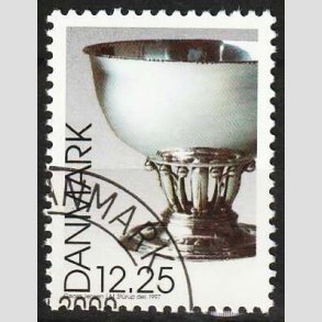 FRIM�RKER DANMARK | 1997 - AFA 1163 - Dansk design - 12,25 Kr. s�lvsk�l - Flot hj�rnestemplet