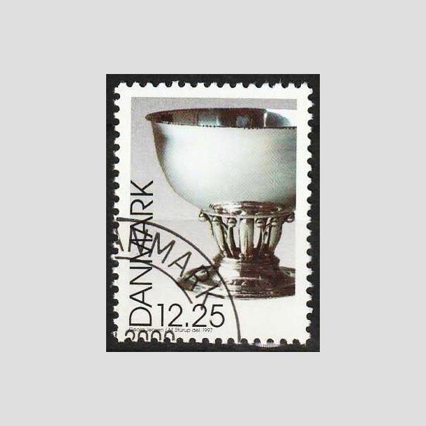 FRIMRKER DANMARK | 1997 - AFA 1163 - Dansk design - 12,25 Kr. slvskl - Flot hjrnestemplet