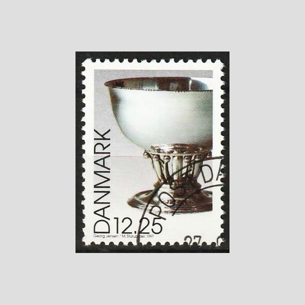 FRIMRKER DANMARK | 1997 - AFA 1163 - Dansk design - 12,25 Kr. slvskl - Flot hjrnestemplet