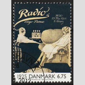 FRIMRKER DANMARK | 2000 - AFA 1253 - 1900-tallet. Serie 2. - 6,75 Kr. - Flot hjrnestemplet