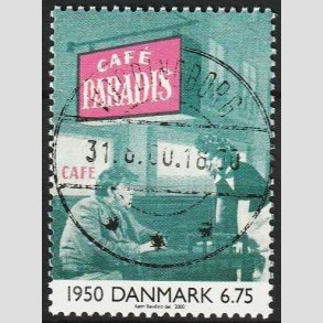 FRIMRKER DANMARK | 2000 - AFA 1259 - 1900 tallet serie 3 - 6,75 Kr. Dansk film - Pragt Stemplet