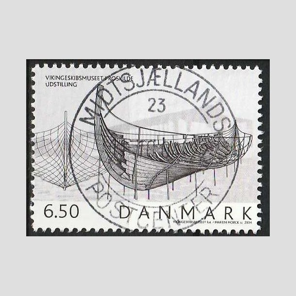 FRIMRKER DANMARK | 2004 - AFA 1402 - Vikingeskibsmuseet - 6,50 Kr. Udstilling - Pragt Stemplet