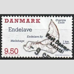 FRIMRKER DANMARK | 1995 - AFA 1089 - Danske smer - 9,50 Kr. flerfarvet - Pnt Stemplet