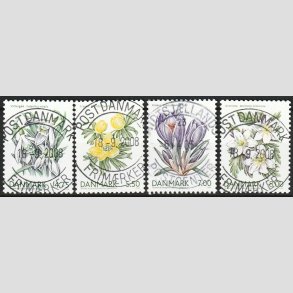 FRIM�RKER DANMARK | 2006 - AFA 1455-1458 - For�rsblomster - komplet s�t - Pragt Stemplet