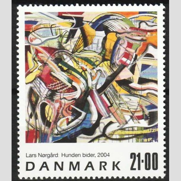 FRIMRKER DANMARK | 2004 - AFA 1399 - Frimrkekunst - 21,00 Kr. flerfarvet - Pragt Stemplet