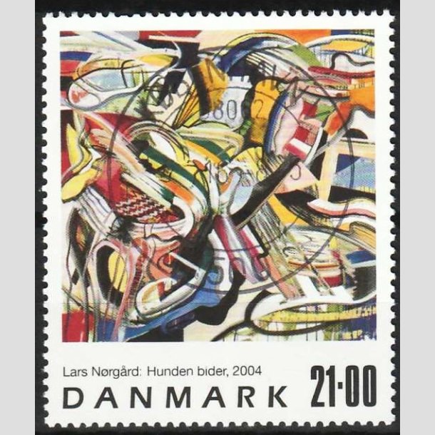 FRIMRKER DANMARK | 2004 - AFA 1399 - Frimrkekunst - 21,00 Kr. flerfarvet - Pragt Stemplet