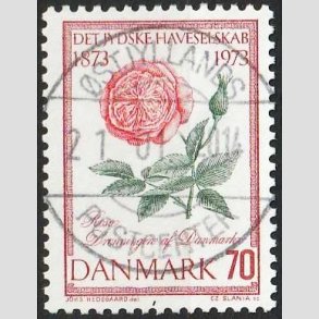 FRIM�RKER DANMARK | 1973 - AFA 546 - Jydske Haveselskab 100 �r - 70 �re - Pragt Stemplet