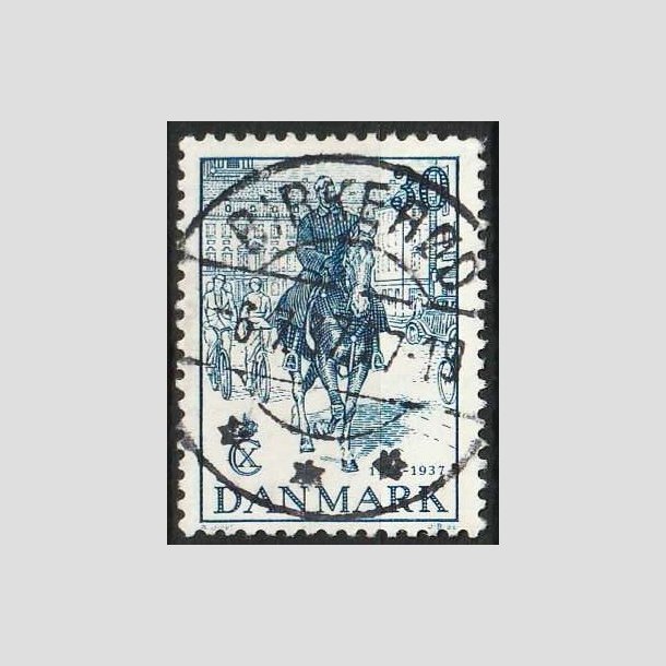 FRIMRKER DANMARK | 1937 - AFA 242 - Chr. X 25 re jubilum 30 re bl - Lux Stemplet