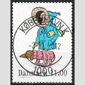 FRIM�RKER DANMARK | 2011 - AFA 1684 - Vintereventyr - 11,00 Kr. flerfarvet - Pragt Stemplet 