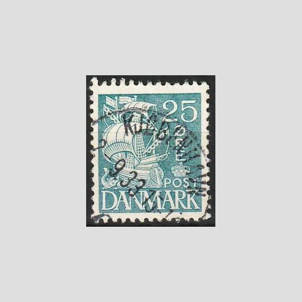 FRIMRKER DANMARK | 1933 - AFA 205 - Karavel 25 re bl Type I - Stemplet