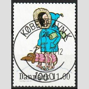 FRIM�RKER DANMARK | 2011 - AFA 1684 - Vintereventyr - 11,00 Kr. flerfarvet - Pragt Stemplet 