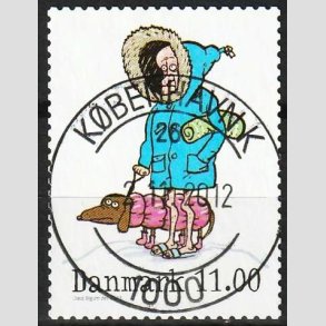 FRIM�RKER DANMARK | 2011 - AFA 1684 - Vintereventyr - 11,00 Kr. flerfarvet - Pragt Stemplet