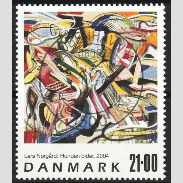 FRIMRKER DANMARK | 2004 - AFA 1399 - Frimrkekunst - 21,00 Kr. flerfarvet - Pragt Stemplet