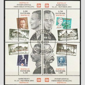 FRIM�RKER DANMARK | 2001 - AFA 1298 - HAFNIA 01 - 21,00 Kr. Miniark - Lux Stemplet