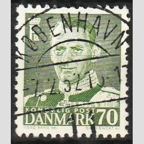FRIMRKER DANMARK | 1950 - AFA 324 - Fr. IX 70 re mrkgrn - Lux Stemplet 