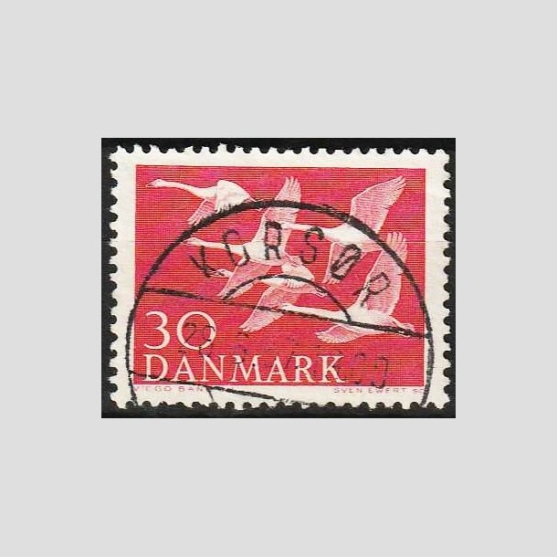 FRIMRKER DANMARK | 1956 - AFA 367 - Nordens svaner - 30 re rd - Lux Stemplet Korsr