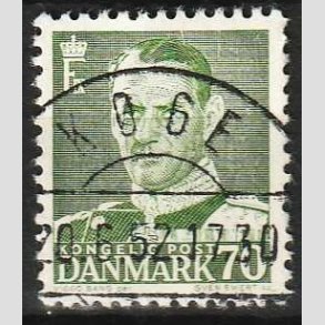 FRIMRKER DANMARK | 1950 - AFA 324 - Fr. IX 70 re mrkgrn - Lux Stemplet Kge