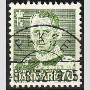 FRIMRKER DANMARK | 1950 - AFA 324 - Fr. IX 70 re mrkgrn - Lux Stemplet Fakse