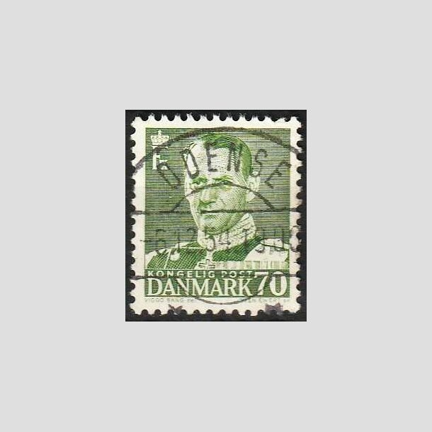 FRIMRKER DANMARK | 1950 - AFA 324 - Fr. IX 70 re mrkgrn - Lux Stemplet Odense