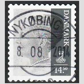 FRIMRKER DANMARK | 2013 - AFA 1725 - Dronning Margrethe - 14,50 Kr. gr - Pragt Stemplet Nykbing F