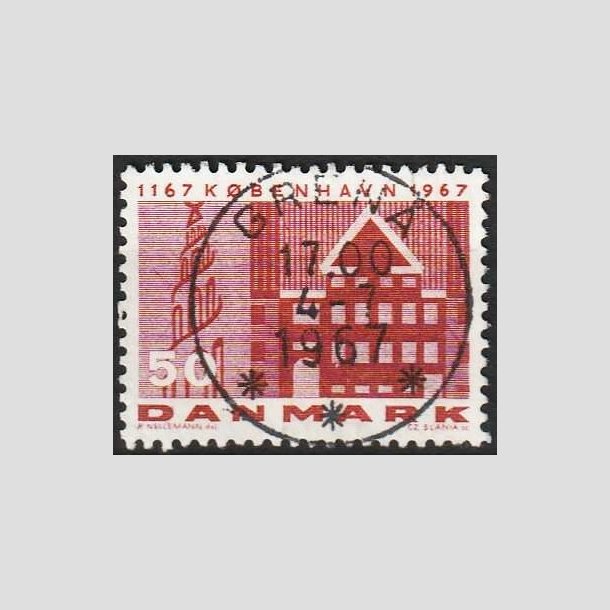 FRIMRKER DANMARK | 1967 - AFA 456 - Kbenhavn 800 r - 50 re brunrd - Lux Stemplet 