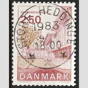 FRIM�RKER DANMARK | 1983 - AFA 778 - EU Bygningskunst - 2,50 Kr. r�d/r�dbrun - Pragt Stemplet