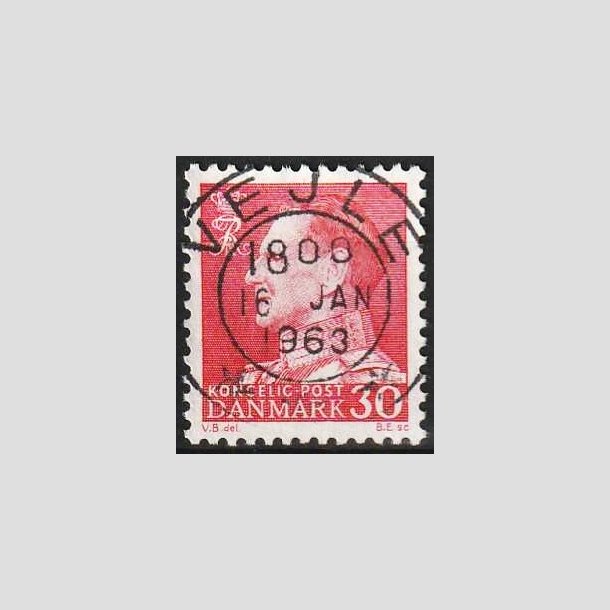 FRIMRKER DANMARK | 1961-62 - AFA 394 - Fr. IX 30 re rd - Lux Stemplet Vejle