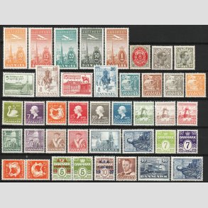 FRIMRKER DANMARK | Postfriske/Ubrugte vrdier - Lot ldre, alle forskellige - Postfrisk/Ubrugt