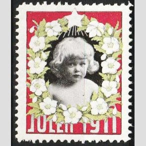 JULEM�RKER DANMARK | 1911 - Barnehoved - Postfrisk