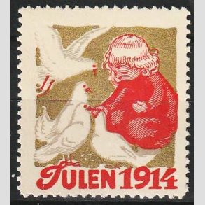 JULEM�RKER DANMARK | 1914 - Barn og Duer - Postfrisk