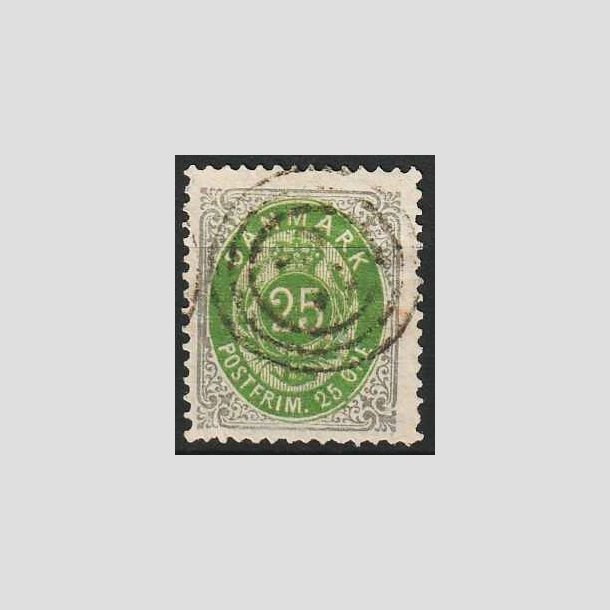 FRIMRKER DANMARK | 1875 - AFA 29 - 25 re gr/grn - Stemplet