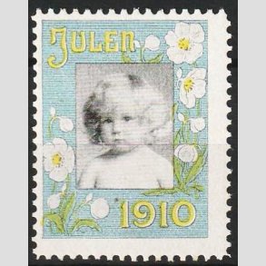 JULEM�RKER DANMARK | 1910 - Barnehoved - Postfrisk