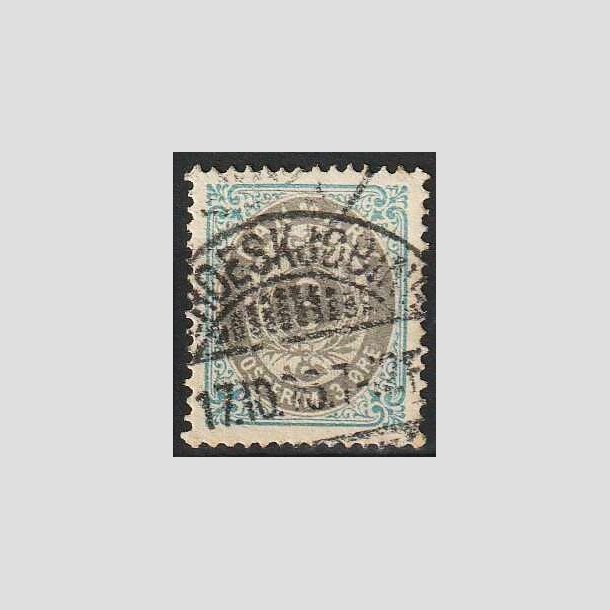 FRIMRKER DANMARK | 1875 - AFA 22y - 3 re bl/gr - Stemplet