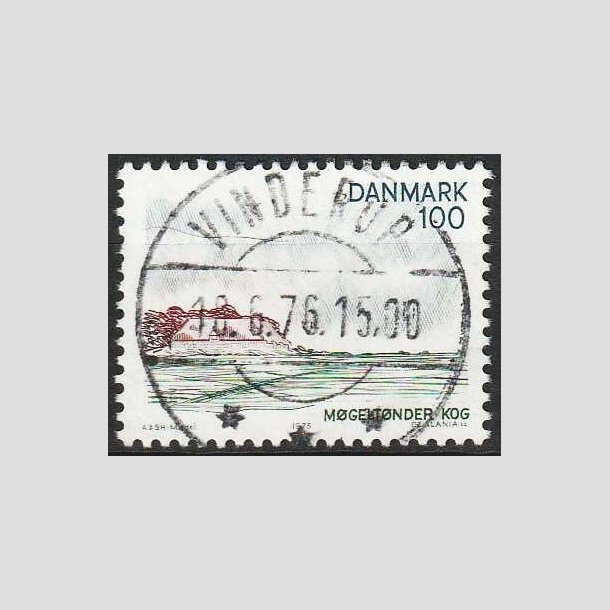 FRIMRKER DANMARK | 1975 - AFA 599 - Snderjylland - 100 re flerfarvet - Lux Stemplet Vinderup