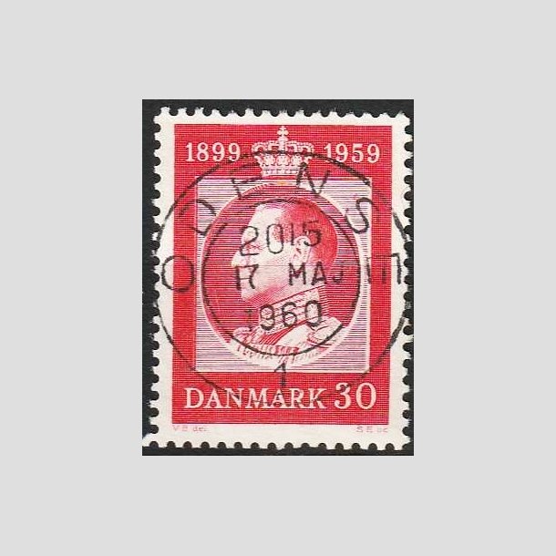 FRIMRKER DANMARK | 1959 - AFA 374 - Frederik IX 60 r - 30 re rd - Pragt Stemplet