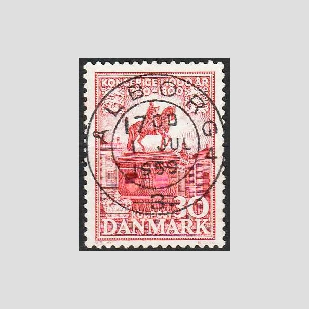 FRIMRKER DANMARK | 1953-56 - AFA 354 - Kongeriget 1000 r - 30 re rd - Pragt Stemplet