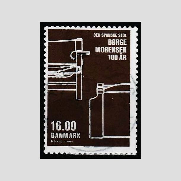 FRIMRKER DANMARK | 2014 - AFA 1774 - Dansk design - 16,00 Kr. flerfarvet - Stemplet 