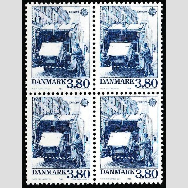 FRIMRKER DANMARK | 1986 - AFA 871 - Europamrker Natur- og milj - 3,80 Kr. i 4-blok - Postfrisk