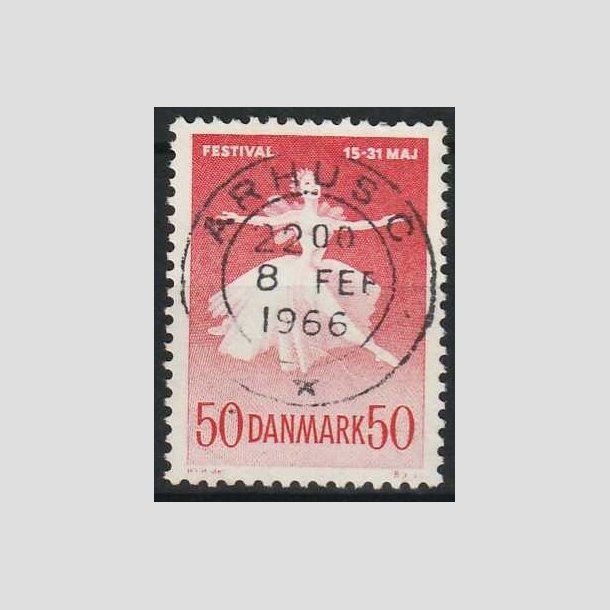 FRIMRKER DANMARK | 1965 - AFA 438F - Ballet og Musikfestival - 50 re rd - Pragt Stemplet