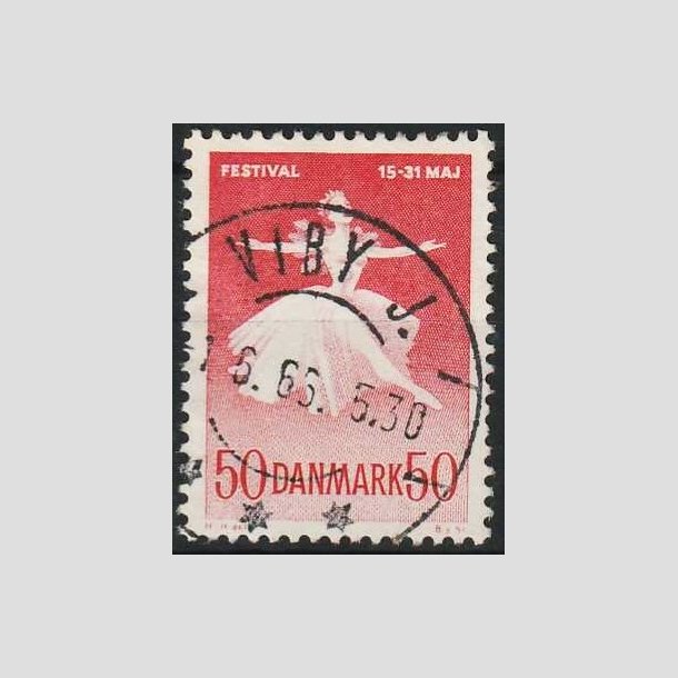 FRIMRKER DANMARK | 1965 - AFA 438F - Ballet og Musikfestival - 50 re rd - Pragt Stemplet